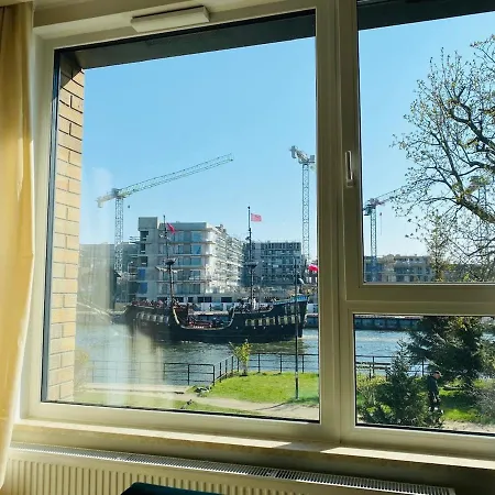 S&s Chlebova Z Widokiem Na Rzeke Motlawe, Stare Apartmán Gdaňsk